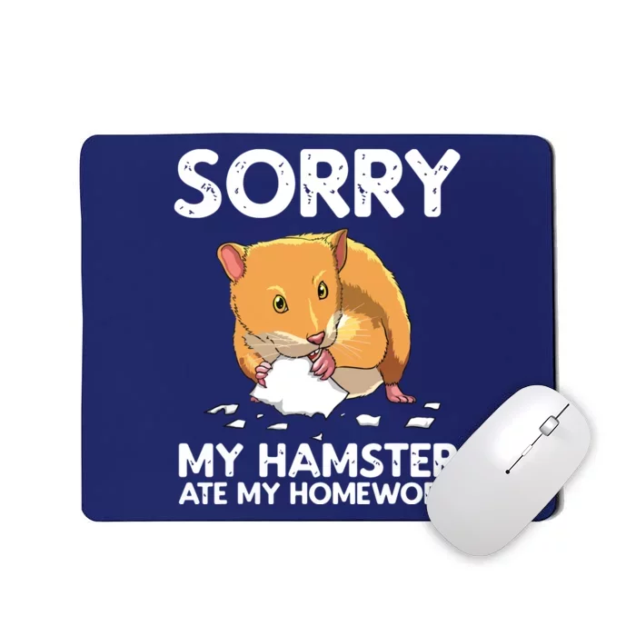 Funny Hamster Art For Boy Girl Animal Hamster Lover Mousepad