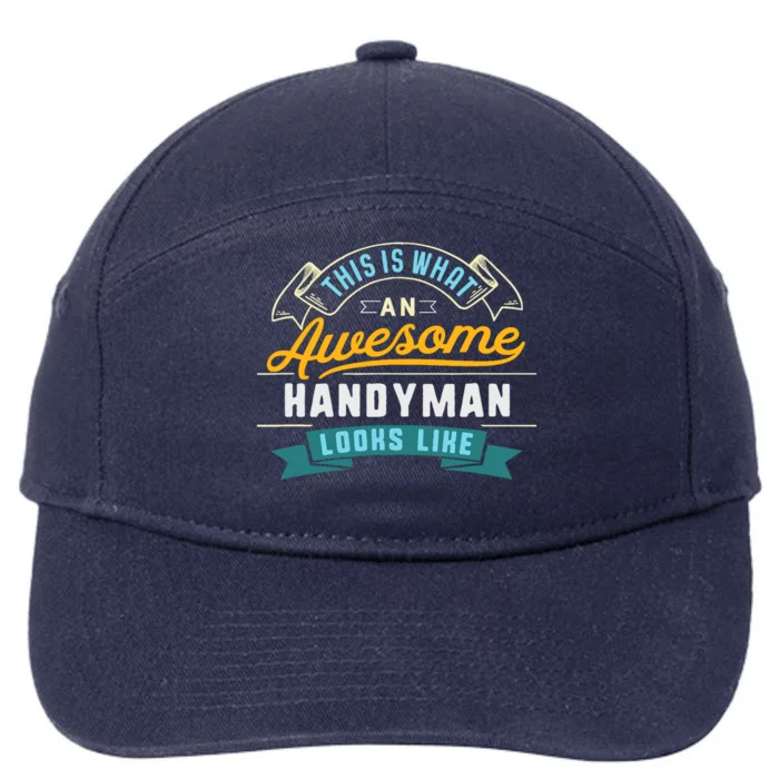 Funny Handyman Awesome Job Occupation Graduation 7-Panel Snapback Hat