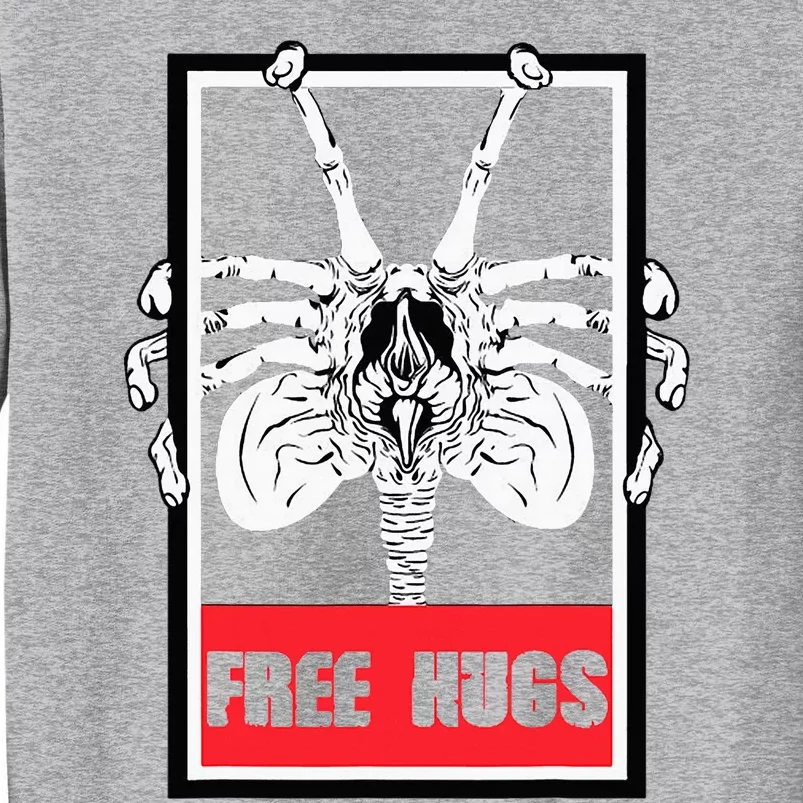 Free Hugs Alien Sci Fi Valentines Tall Sweatshirt