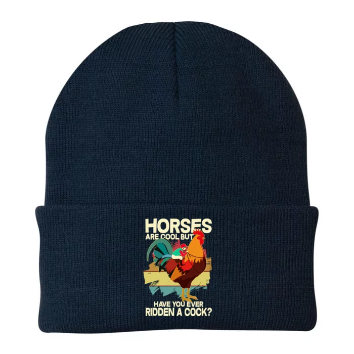 Funny Horses Are Cool But Have You Ever Ridden A Cock Knit Cap Winter Beanie