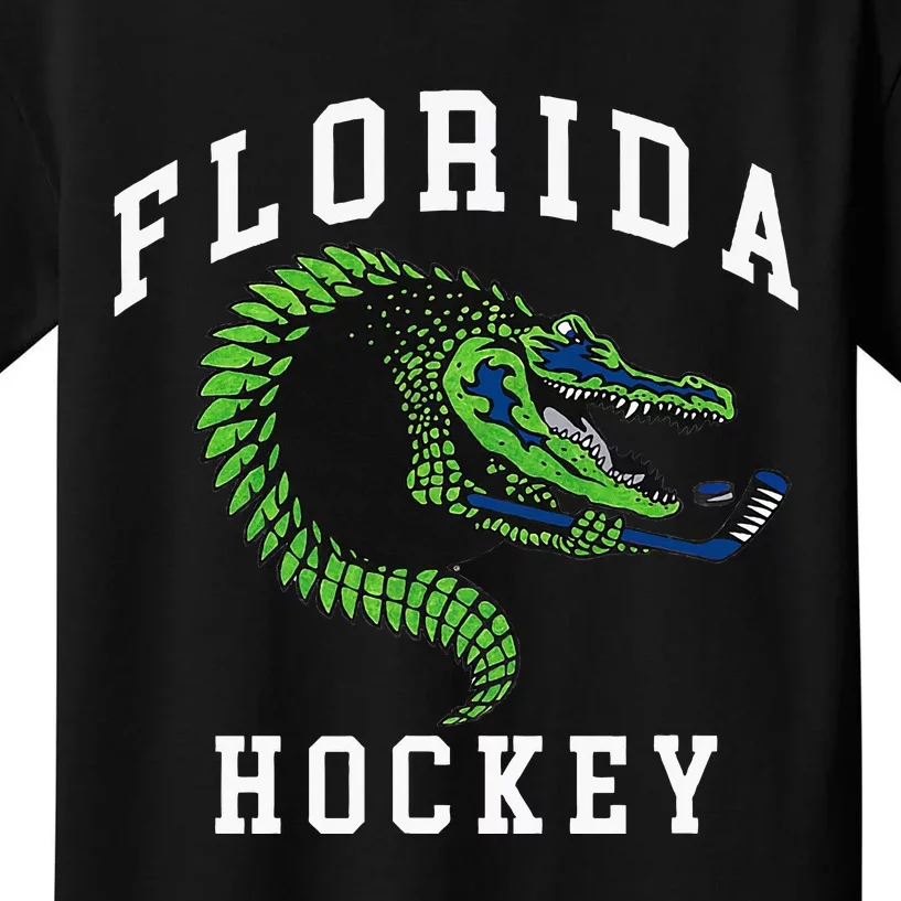 Florida Hockey Alligator Kids T-Shirt