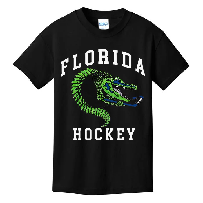 Florida Hockey Alligator Kids T-Shirt