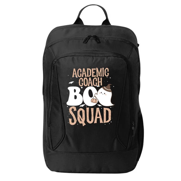 Funny Halloween Academic Coach Boo Squad Costume Teacher Meaningful Gift City Backpack