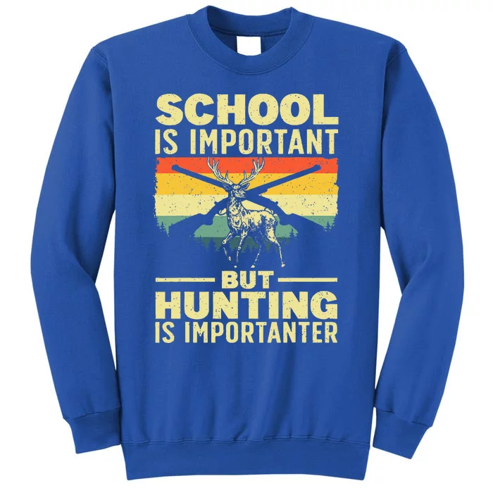 Funny Hunting Art For Deer Hunter Wildlife Hunting Tall Sweatshirt