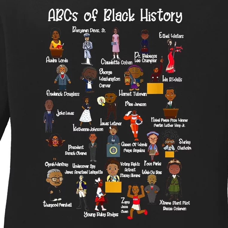 FULL HD Abcs Of Black History Ladies Long Sleeve Shirt