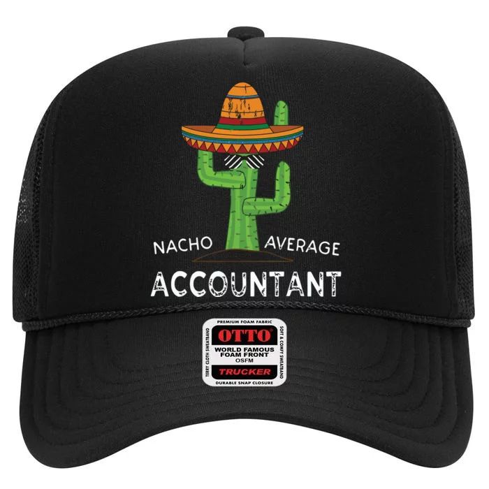 Fun Hilarious Accounting Humor Funny Accountant High Crown Mesh Trucker Hat