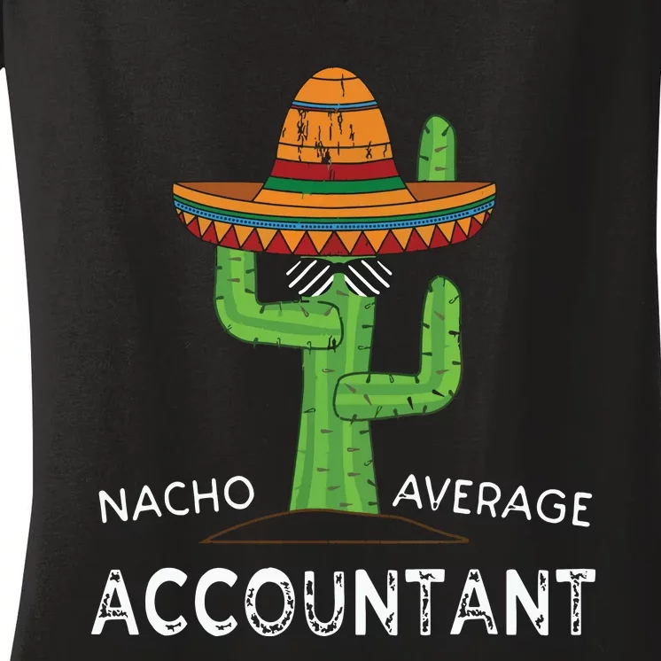 Fun Hilarious Accounting Humor Funny Accountant Women's V-Neck T-Shirt