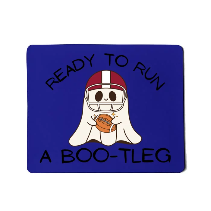 Funny Halloween Bootleg Football Cute Ghost Gift Mousepad