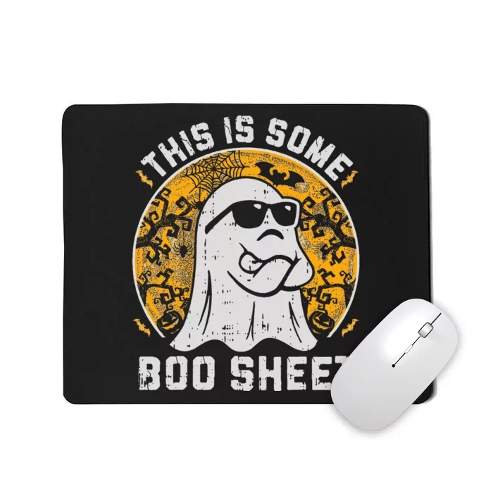 Funny Halloween Boo Ghost Costume This is Some Boo Sheet Mousepad