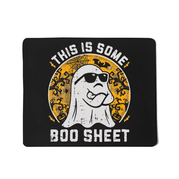 Funny Halloween Boo Ghost Costume This is Some Boo Sheet Mousepad