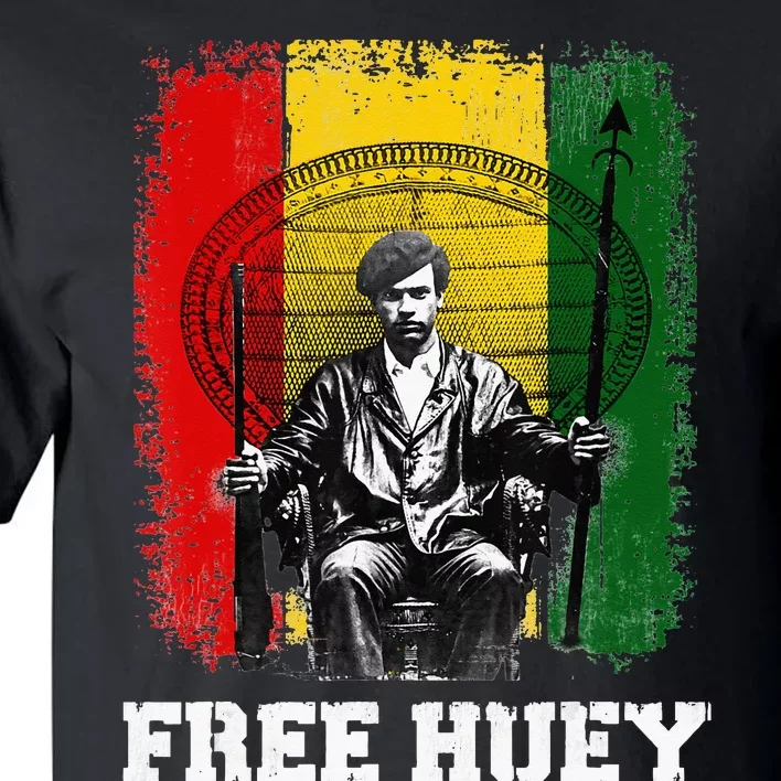 Free Huey Black History African Roots Empowerment Tall T-Shirt