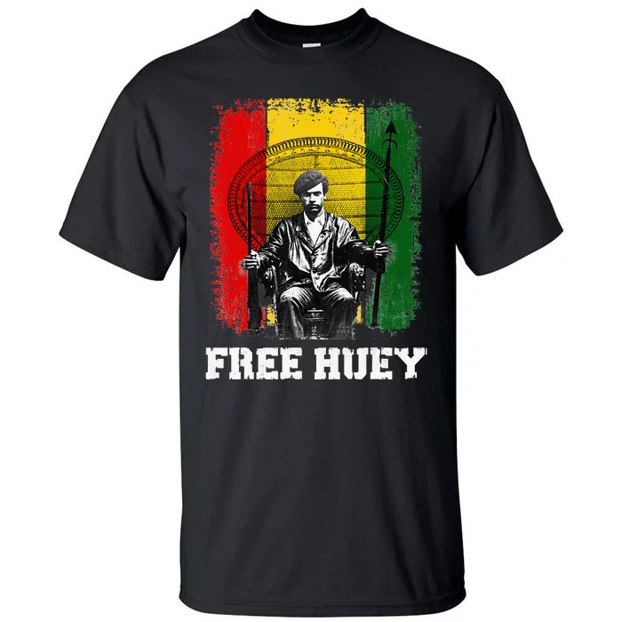 Free Huey Black History African Roots Empowerment Tall T-Shirt