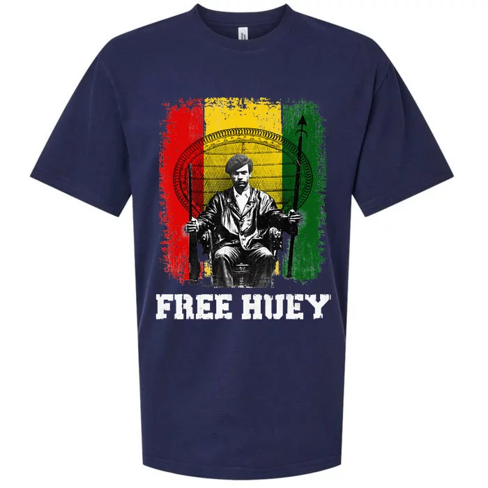 Free Huey Black History African Roots Empowerment Sueded Cloud Jersey T-Shirt