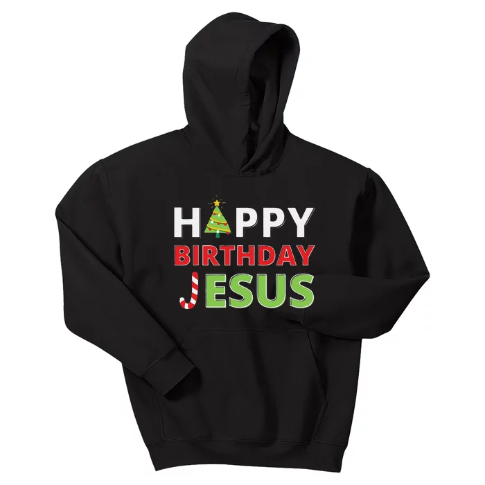 Funny Happy Birthday Jesus Funny Christian Christmas Kids Hoodie