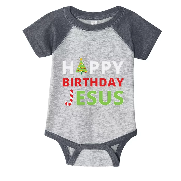 Funny Happy Birthday Jesus Funny Christian Christmas Infant Baby Jersey Bodysuit