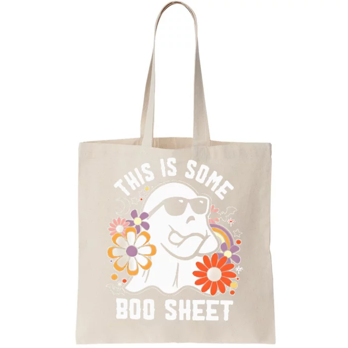 Funny Halloween Boo Ghost Costume This is Some Boo Sheet Tote Bag