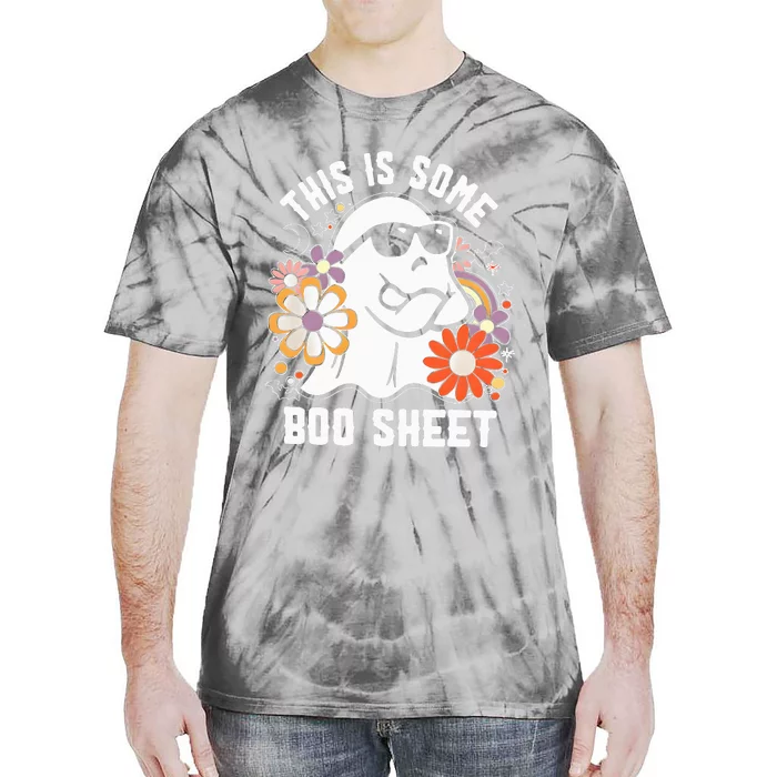 Funny Halloween Boo Ghost Costume This is Some Boo Sheet Tie-Dye T-Shirt