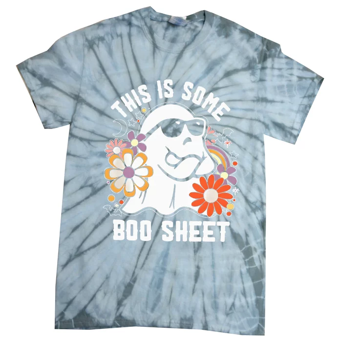 Funny Halloween Boo Ghost Costume This is Some Boo Sheet Tie-Dye T-Shirt