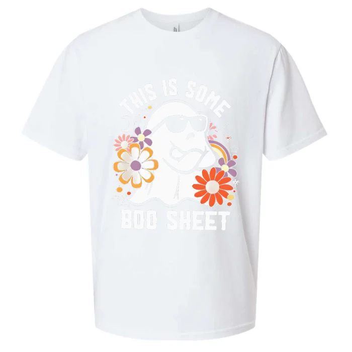 Funny Halloween Boo Ghost Costume This is Some Boo Sheet Sueded Cloud Jersey T-Shirt