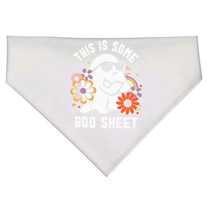 Funny Halloween Boo Ghost Costume This is Some Boo Sheet USA-Made Doggie Bandana