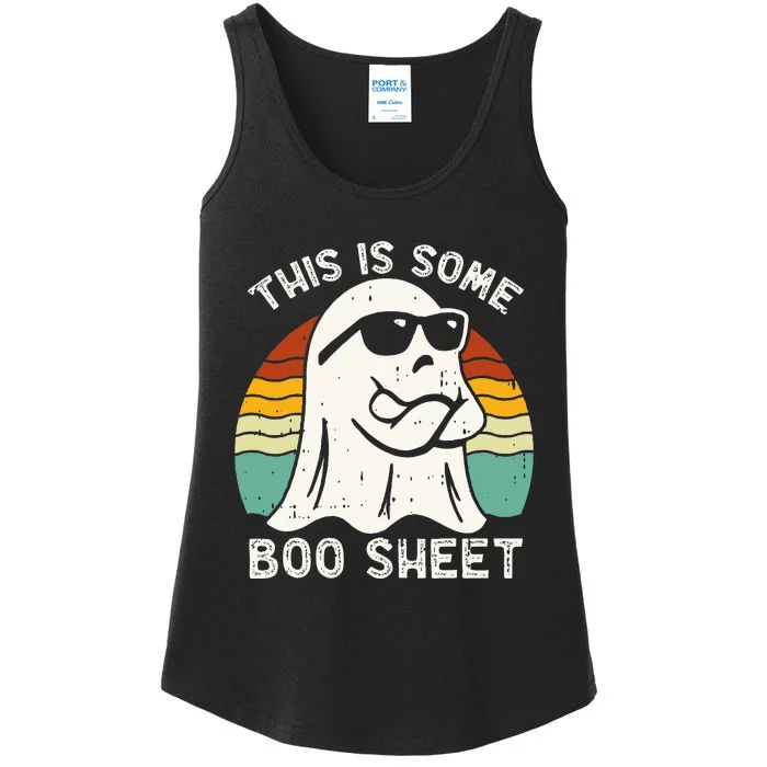 Funny Halloween Boo Ghost Costume This Is Some Boo Sheet Ladies Essential Tank