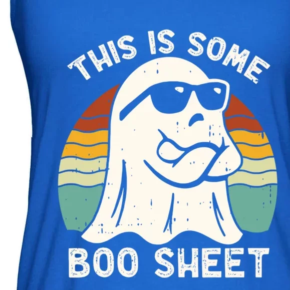 Funny Halloween Boo Ghost Costume This Is Some Boo Sheet Great Gift Ladies Essential Flowy Tank