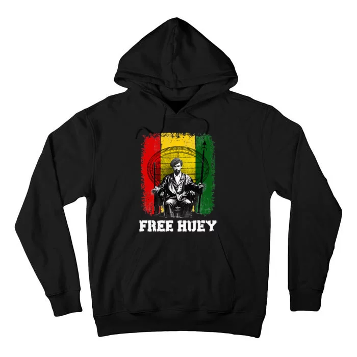 Free Huey Black History & African Roots Afro Empowerment Tall Hoodie