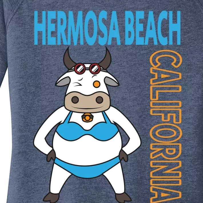 Funny Hermosa Beach Vacation Family Trip Gift Women's Perfect Tri Tunic Long Sleeve Shirt