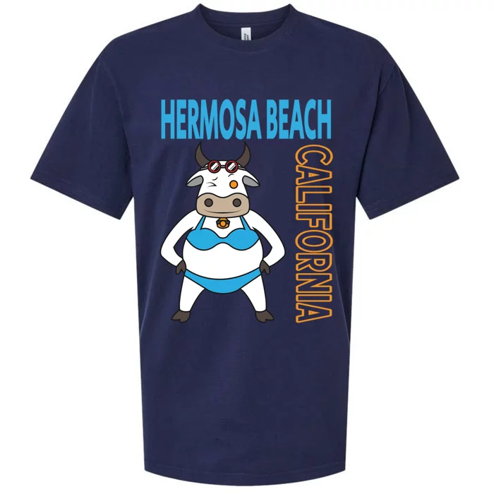 Funny Hermosa Beach Vacation Family Trip Gift Sueded Cloud Jersey T-Shirt