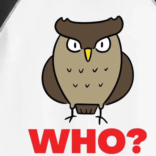 Funny Hoot Barred Barn Screech Owl Owlet Wise Bird WHO HOO Toddler Fine Jersey T-Shirt