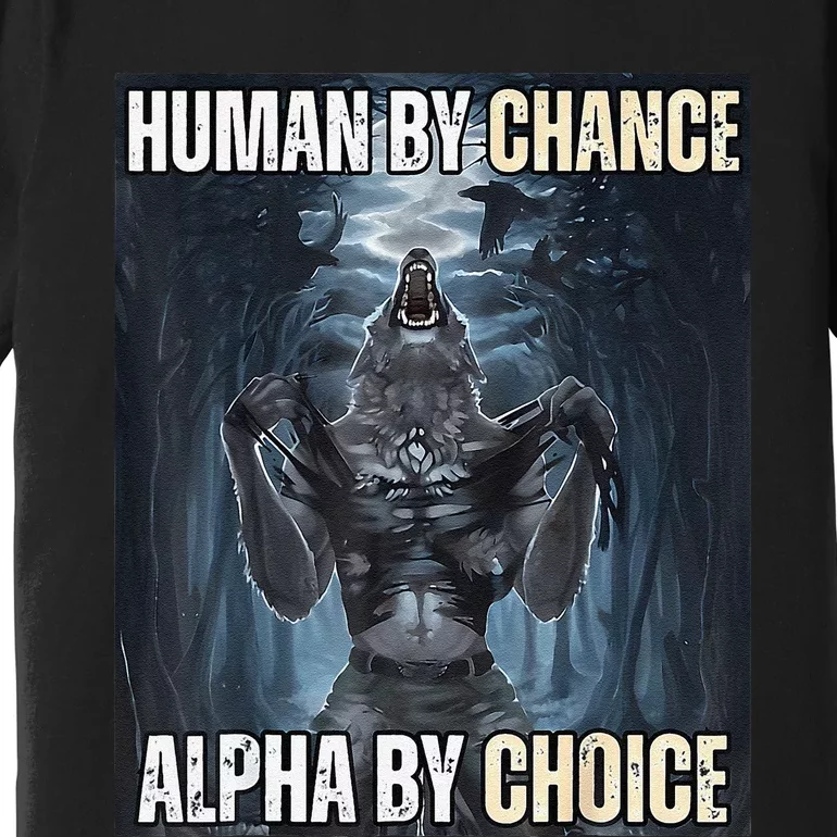 Funny Human By Chance Alpha By Choice Gift Premium T-Shirt