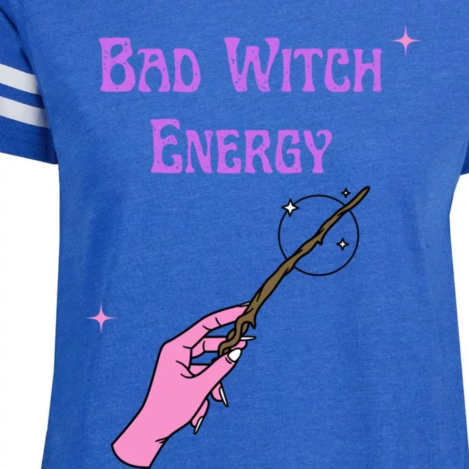 Funny Halloween Bad Witch Energy Cool Design Gift Enza Ladies Jersey Football T-Shirt