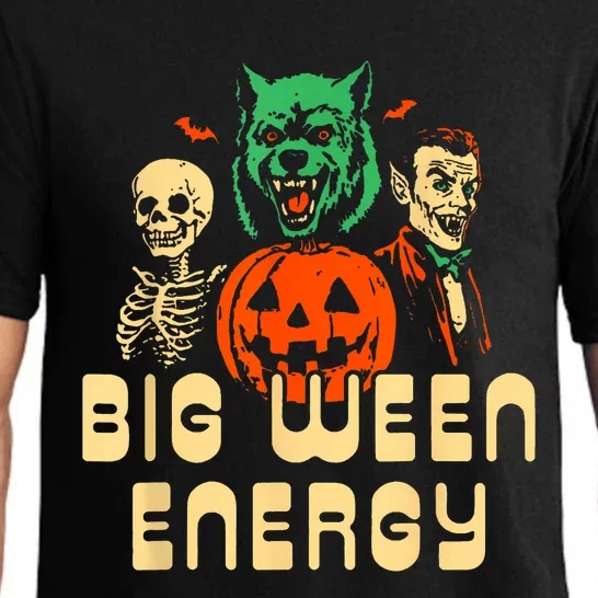 Funny Halloween Big Ween Energy Pajama Set