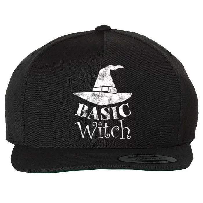 Funny Halloween Basic Witch Lazy Last Minute Costume Gift Wool Snapback Cap