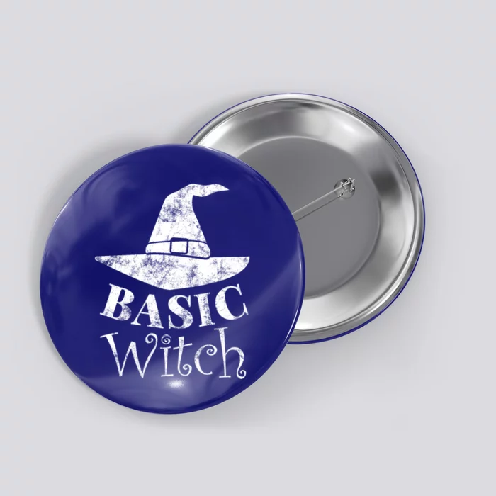 Funny Halloween Basic Witch Lazy Last Minute Costume Gift Button