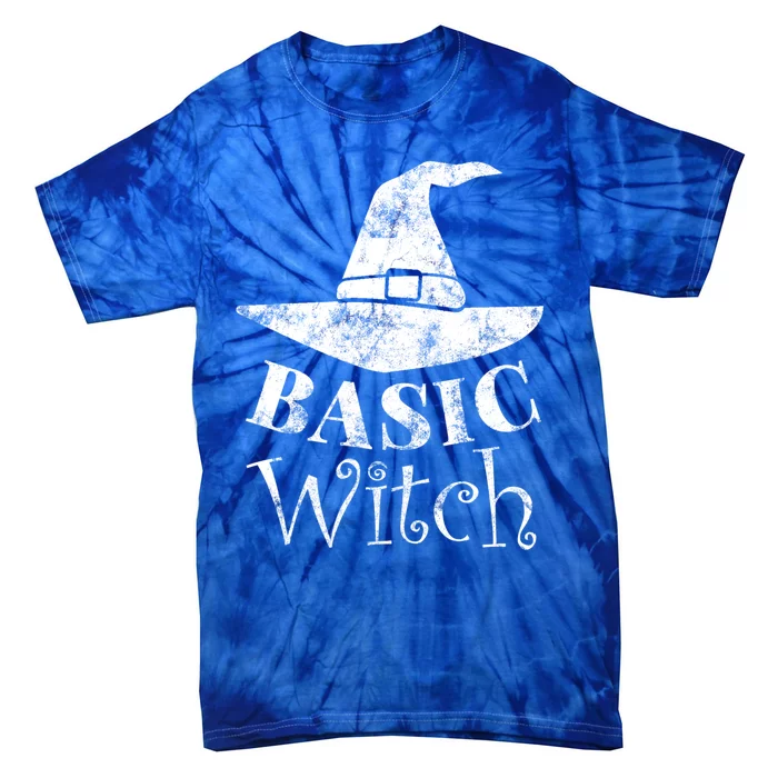 Funny Halloween Basic Witch Lazy Last Minute Costume Gift Tie-Dye T-Shirt