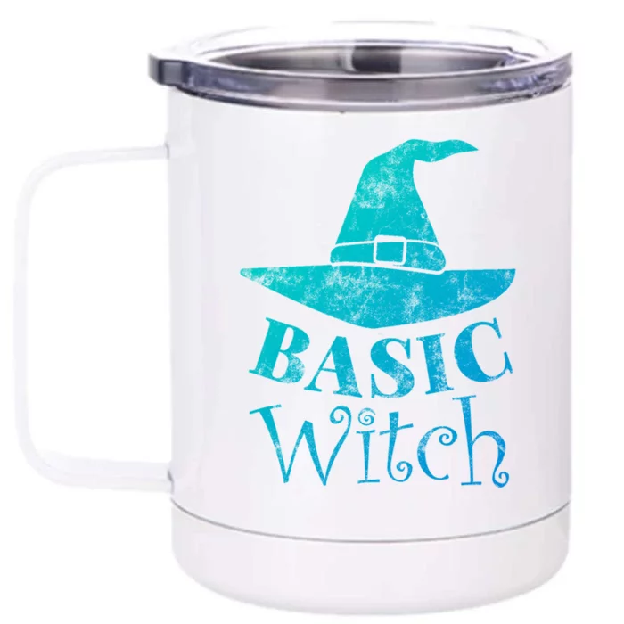 Funny Halloween Basic Witch Lazy Last Minute Costume Gift Front & Back 12oz Stainless Steel Tumbler Cup