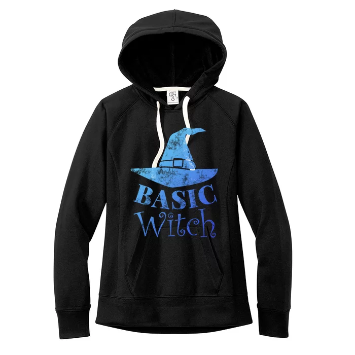 Funny Halloween Basic Witch Lazy Last Minute Costume Gift Women's Fleece Hoodie