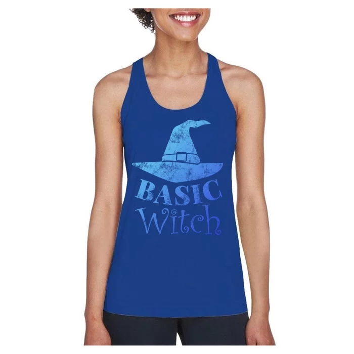 Funny Halloween Basic Witch Lazy Last Minute Costume Gift Women's Racerback Tank