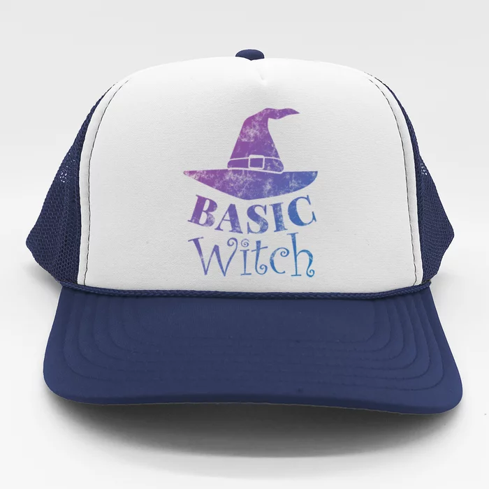 Funny Halloween Basic Witch Lazy Last Minute Costume Gift Trucker Hat