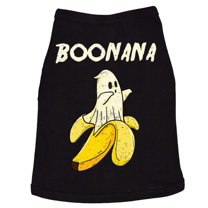 Funny Halloween Banana Ghost Gifts Doggie Tank