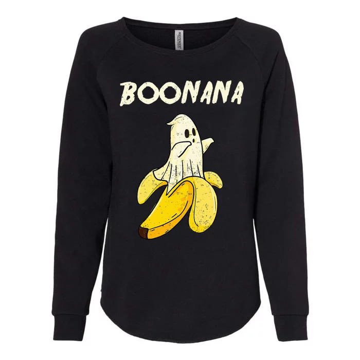 Funny Halloween Banana Ghost Gifts Womens California Wash Sweatshirt