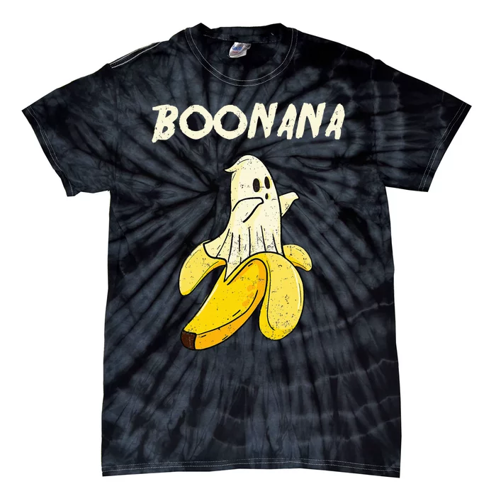 Funny Halloween Banana Ghost Gifts Tie-Dye T-Shirt