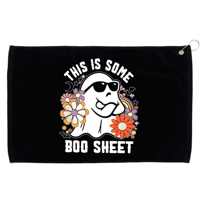 Funny Halloween Boo Ghost Costume This Is Some Boo Sheet Grommeted Golf Towel