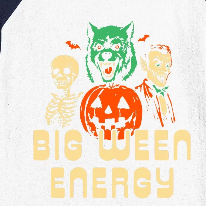 Funny Halloween Big Ween Energy Baseball Sleeve Shirt