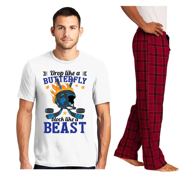 Funny Hockey Boy Ice Hockey Pajama Set