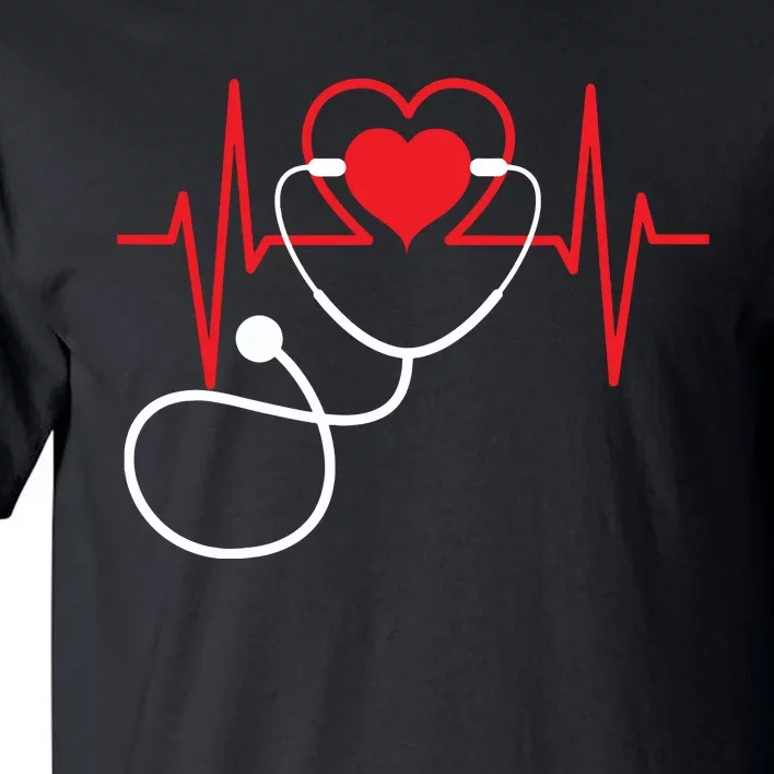 Funny Heart Beats Nurse Nursing Medical Tall T-Shirt