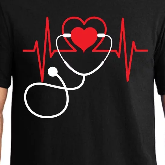 Funny Heart Beats Nurse Nursing Medical Pajama Set