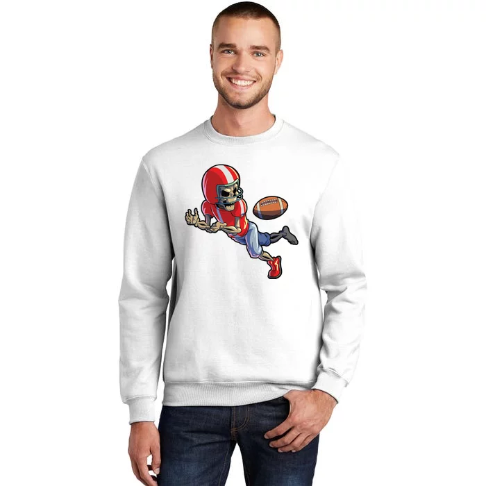 Football Halloween Boy Skeleton Halloween Sweatshirt