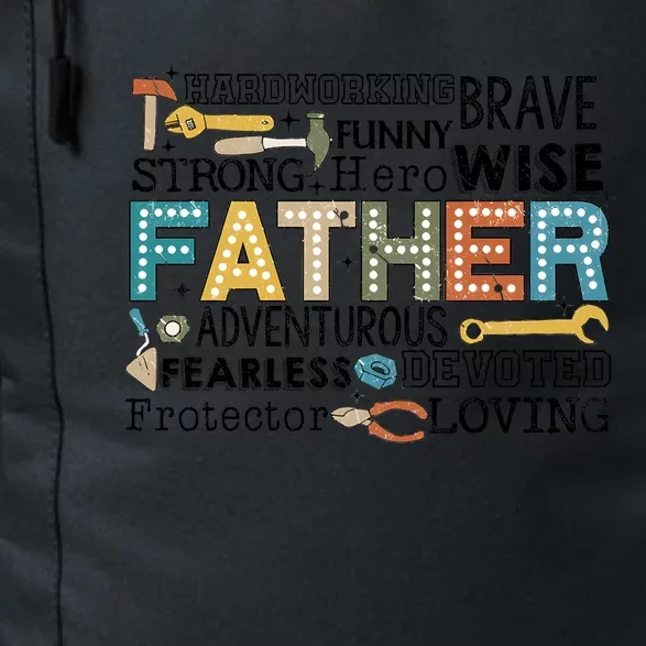 Father Harworking Brave Funny Strong Hero Family Daily Commute Backpack